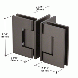 Geneva T Configuration Glass-to-Glass Hinges 
